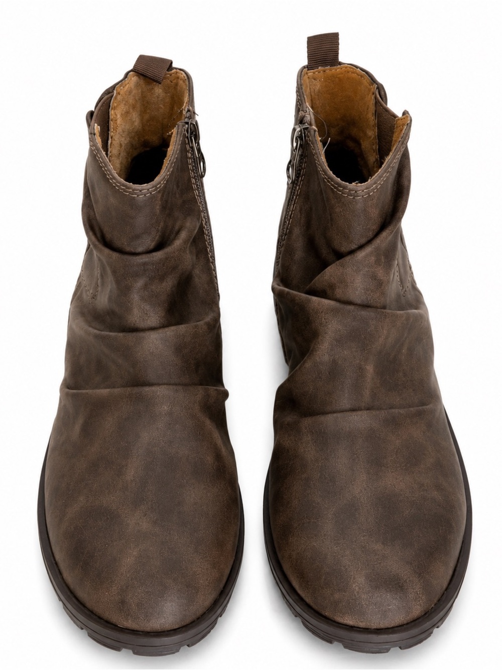 Sporto Brown Leather Ankle Boots
